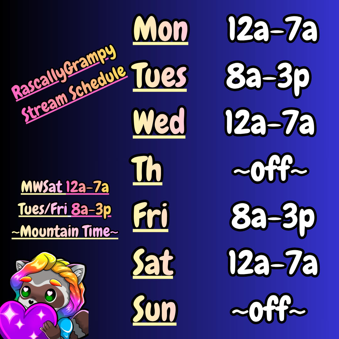 Stream Schedule